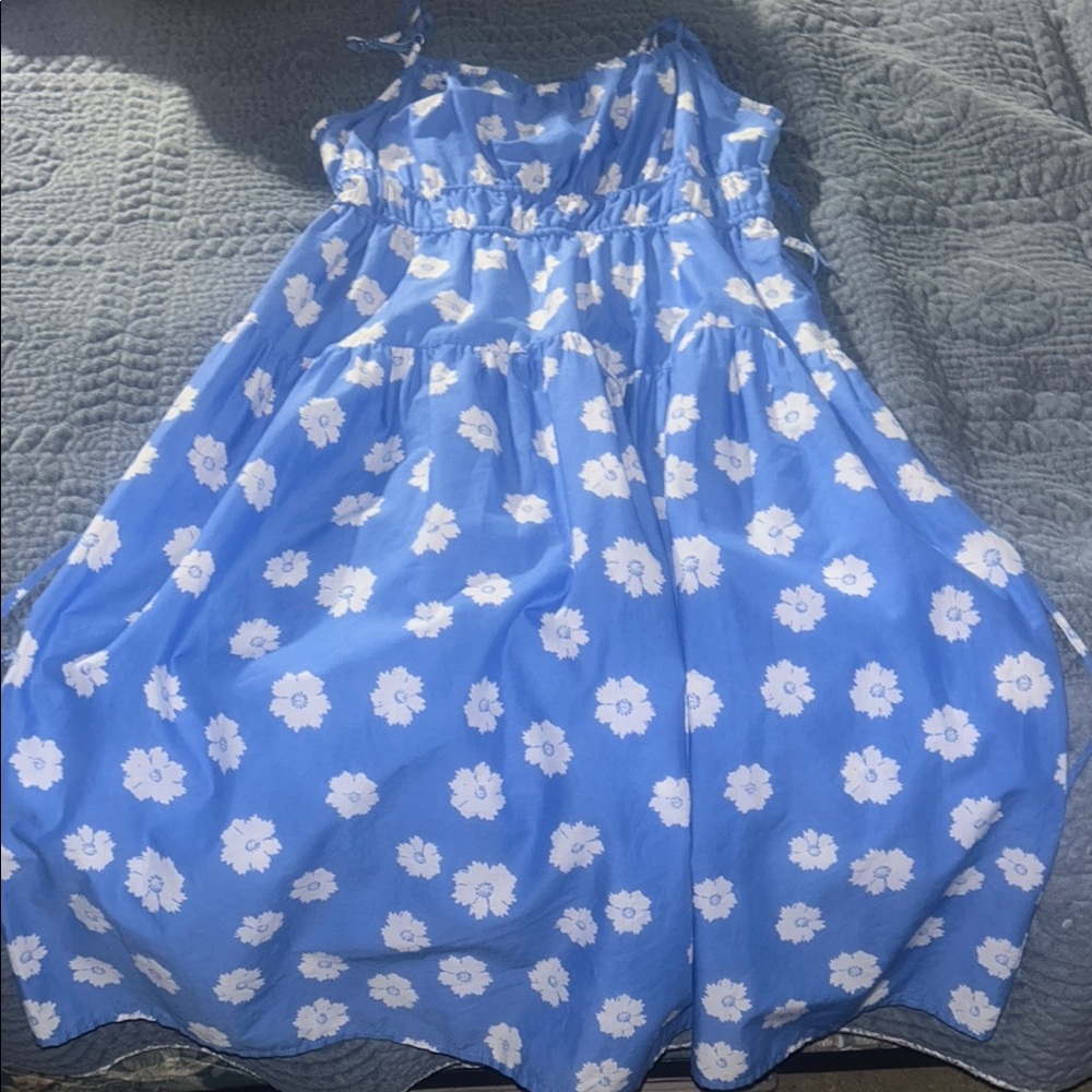 Universal Thread Blue Floral Maxi Dress
